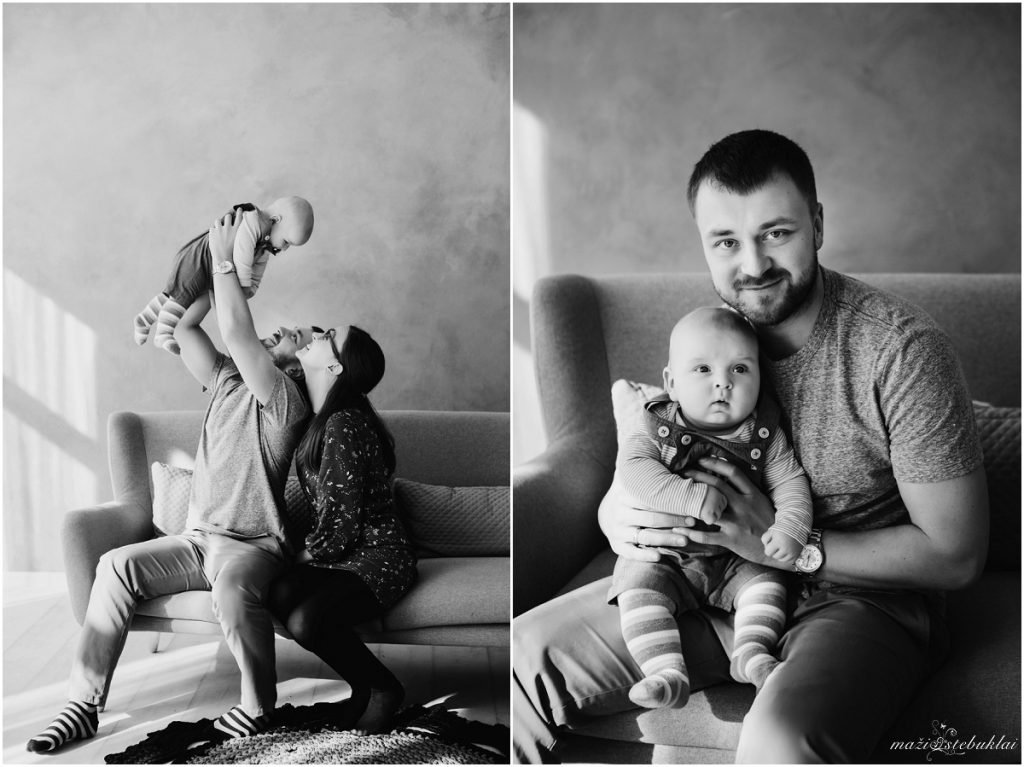 Šeimos fotosesija studijoje 